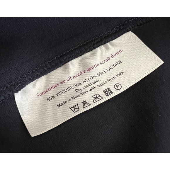 Mm Lafleur Lydia Twist Strap Sheath Dress Midnight Navy Blue Size 0 - Picture 7 of 8